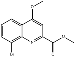 8-溴-4-甲氧基喹啉-2-羧酸甲酯 结构式
