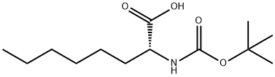 (2R)-2-{[(tert-butoxy)carbonyl]amino}octanoic acid 结构式