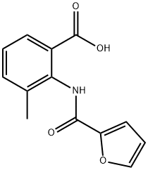 2-(furan-2-amido)-3-methylbenzoic acid 结构式