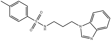 Benzenesulfonamide, N-[3-(1H-benzimidazol-1-yl)propyl]-4-methyl- 结构式