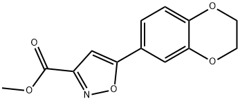 JR-7056, Methyl 5-(2,3-dihydrobenzo[b][1,4]dioxin-7-yl)isoxazole-3-carboxylate, 97% 结构式