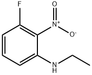 Benzenamine, N-ethyl-3-fluoro-2-nitro- 结构式