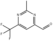 2-甲基-6-(三氟甲基)嘧啶-4-甲醛 结构式