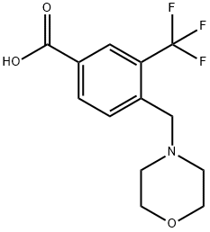 4-[(4-吗啉基)甲基]-3-(三氟甲基)苯甲酸 结构式