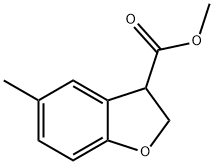 5-甲基-2,3-二氢苯并呋喃-3-甲酸甲酯 结构式