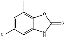 5-氯-7-甲基-1,3-苯并噁唑-2-硫醇 结构式