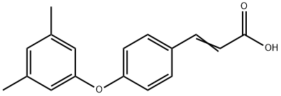 (E)-3-(4-(3,5-DIMETHYLPHENOXY)PHENYL)ACRYLIC ACID 结构式