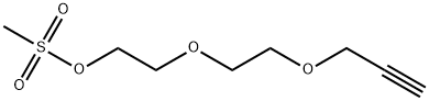 Propargyl-PEG3-Ms 结构式