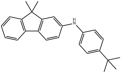 N-(4-(叔丁基)苯基)-9,9-二甲基-9H-芴-2-胺 结构式