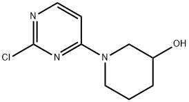 1-(2-氯嘧啶-4-基)哌啶-3-醇 结构式