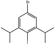 5-溴-2-碘-1,3-二异丙苯 结构式