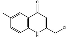 2-(氯甲基)-6-氟喹啉-4(1H)-酮 结构式