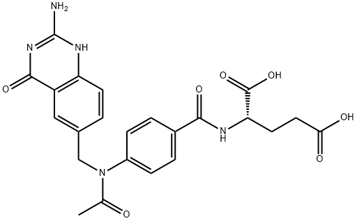 10-acetyl-5,8-dideazafolic acid 结构式