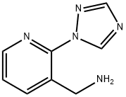 2-(1H-1,2,4-三唑-1-基)吡啶-3-基]甲胺 结构式