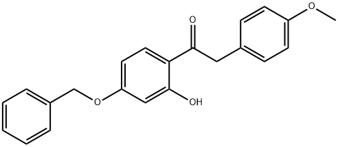 1-(4-(BENZYLOXY)-2-HYDROXYPHENYL)-2-(4-METHOXYPHENYL)ETHANONE 结构式