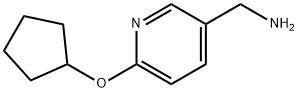 6-(环戊氧基)吡啶-3-基]甲胺 结构式