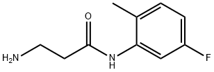 N~1~-(5-fluoro-2-methylphenyl)-beta-alaninamide(SALTDATA: HCl) 结构式