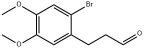 Benzenepropanal, 2-broMo-4,5-diMethoxy- (or 3-(2-BroMo-4,5-diMethoxyphenyl)propanal ) 结构式