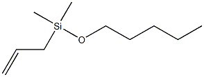 Dimethyl(pentyloxy)-2-propen-1-ylsilane 结构式