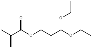 2-甲基丙-2-烯酸3,3-二乙氧基丙酯 结构式