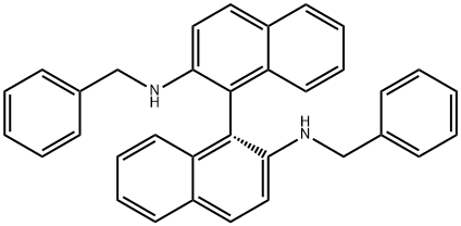 R- N,N'-二苄基联萘胺 结构式