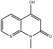 4-羟基-1-甲基-1,8-萘啶-2(1H)-酮 结构式
