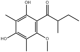 2,6-DIMETHYL-3-O-METHYL-4-(2-METHYLBUTYRYL)PHLOROGLUCINOL 结构式