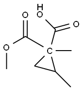 1,1-Cyclopropanedicarboxylic acid, 2-methyl-, 1,1-dimethyl ester 结构式