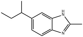 1H-Benzimidazole,2-methyl-5-(1-methylpropyl)-(9CI) 结构式
