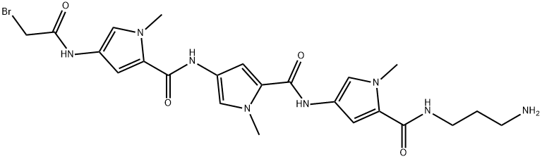 M-bromoacetyldistamycin 结构式