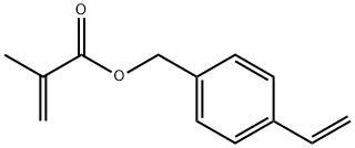2-甲基-2-丙烯酸 4-乙烯基苄基酯 结构式