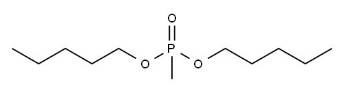 Phosphonic acid, P-methyl-, dipentyl ester 结构式