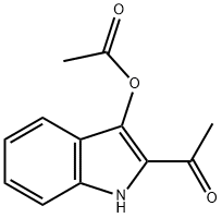 Ethanone, 1-[3-(acetyloxy)-1H-indol-2-yl]- 结构式