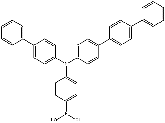 4',1''-三联苯-4-基]-氨基-4-苯基硼酸 结构式