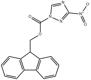 1H-1,2,4-Triazole-1-carboxylic acid, 3-nitro-, 9H-fluoren-9-ylmethyl ester 结构式