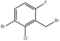 1-溴-3-(溴甲基)-2-氯-4-氟苯 结构式