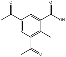 Benzoic acid, 3,5-diacetyl-2-methyl- 结构式