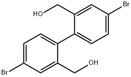 [1,1'-Biphenyl]-2,2'-dimethanol, 4,4'-dibromo- 结构式