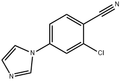 2-氯-4-(1H-咪唑-1-基)苯腈 结构式