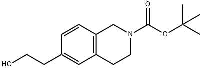 6-(2-羟乙基)-3,4-二氢异喹啉-2(1H)-甲酸叔丁酯 结构式