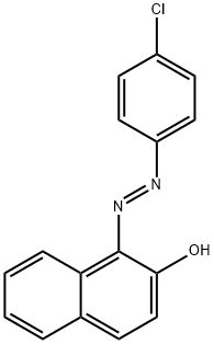 2-Naphthalenol, 1-[(1E)-2-(4-chlorophenyl)diazenyl]- 结构式