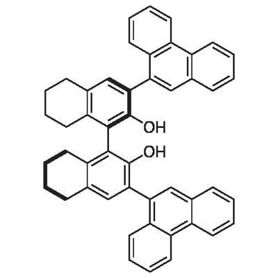 (R)-5,5',6,6',7,7',8,8'-八氢-3,3'-二-9-菲基-1,1'-联萘酚 结构式