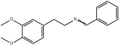 Benzeneethanamine, 3,4-dimethoxy-N-(phenylmethylene)- 结构式