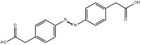 Benzeneacetic acid, 4,4'-(1,2-diazenediyl)bis- 结构式
