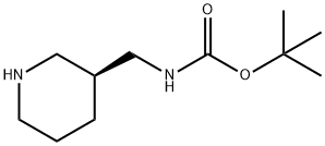 (S)-N-BOC-1-(3-哌啶基)甲胺 结构式