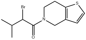 2-Bromo-3-methyl-1-{4H,5H,6H,7H-thieno[3,2-c]pyridin-5-yl}butan-1-one 结构式