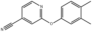 2-(3,4-二甲基苯氧基)吡啶-4-腈 结构式