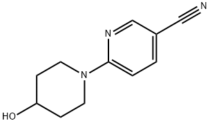 6-(4-羟基哌啶-1-基)烟腈 结构式