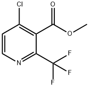 4-氯-2-(三氟甲基)烟酸甲酯 结构式