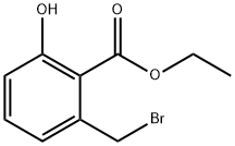 2-(溴甲基)-6-羟基苯甲酸乙酯 结构式
